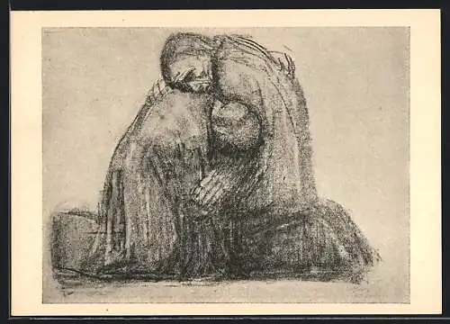 Künstler-AK Käthe Kollwitz: die Eltern