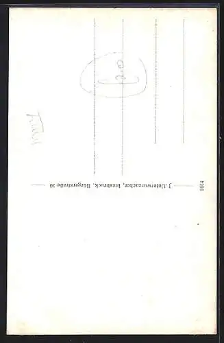 Künstler-AK Thomas Riss: Portrait eines Rittner Bauern