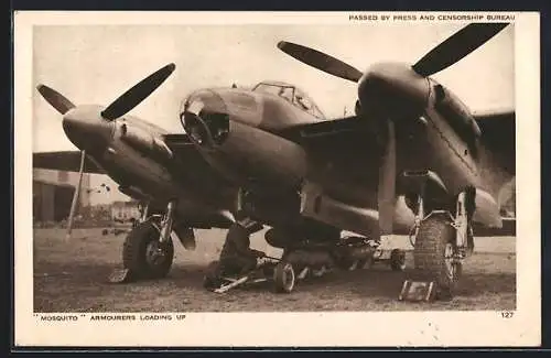 AK Aircraft Mosquito, Armourers loading up