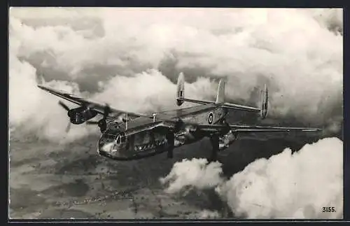 AK British Military Aircraft above the clouds