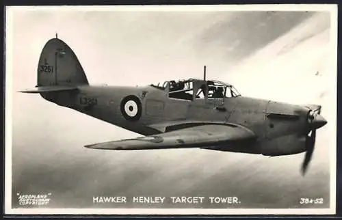 AK Hawker Henley Target Tower, Britisches Kampfflugzeug