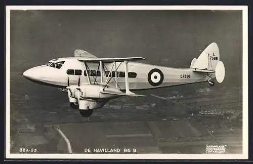 AK Military Aircraft De Havilland 86 B in flight