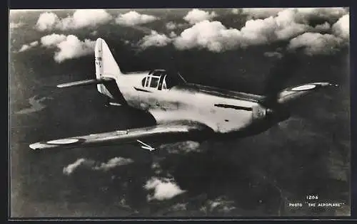 AK Small Military Aircraft above the clouds