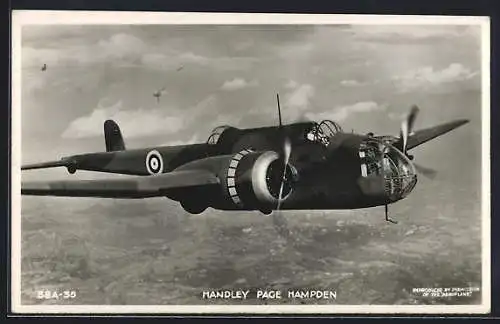 AK Military Aircraft Handley Page Hampden in flight