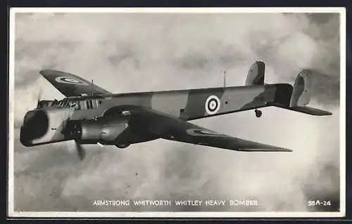 AK Armstrong Whitworth Whitley, Heavy Bomber, Flugzeug