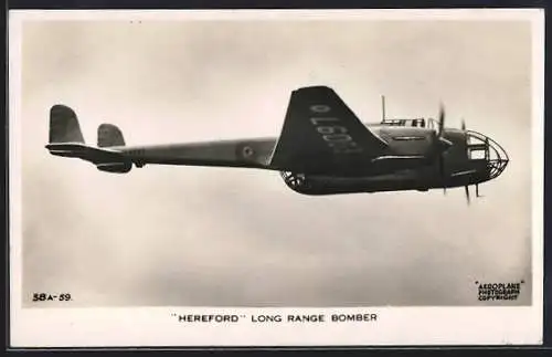 AK Hereford Long Range Bomber in flight