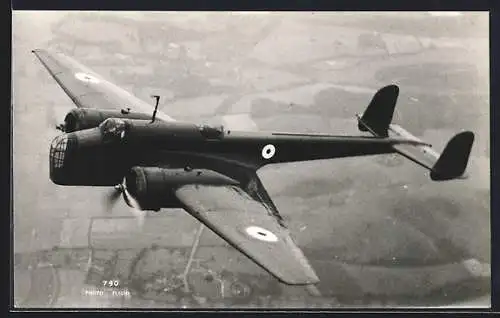 AK British military bomber aircraft in flight