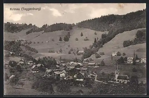 AK Krinau / Toggenburg, Ortsansicht mit Umgebung