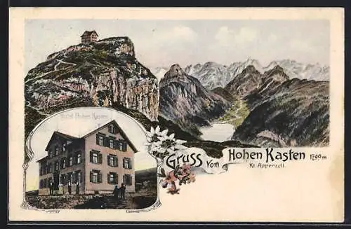 AK Hoher Kasten, Panorama mit Hotel