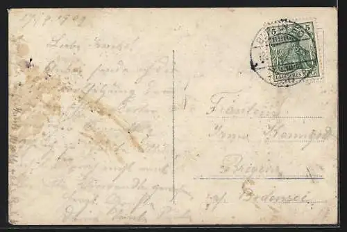 AK Prinz Wilhelm von Preussen, gemeinsames Spiel mit Prinz Louis Ferdinand