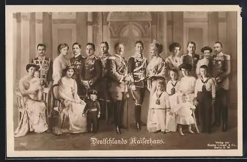 AK Deutschlands Kaiserhaus, Familienfoto