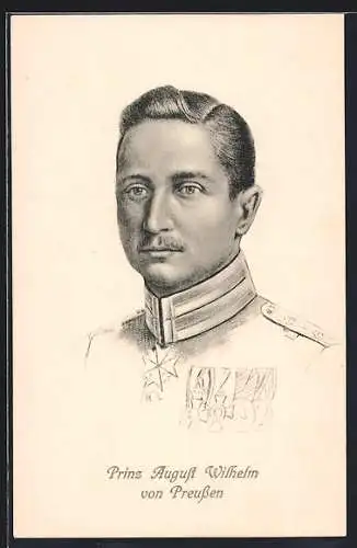 AK Prinz August Wilhelm von Preussen, Portrait