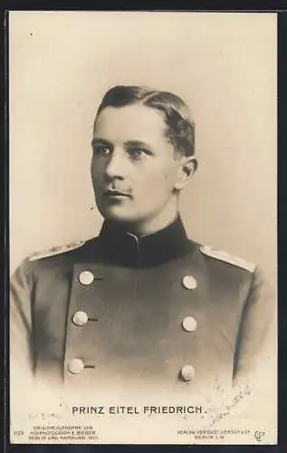 AK Prinz Eitel Friedrich in Uniform