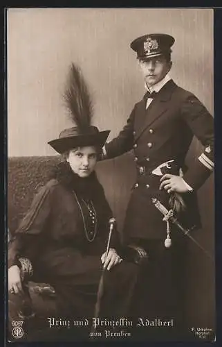 AK Prinz und Prinzessin Adalbert von Preussen