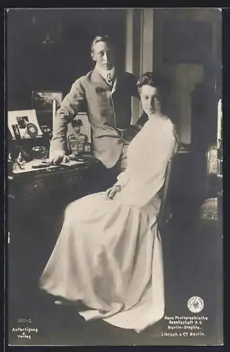 AK Kronprinz Wilhelm von Preussen mit Kronprinzessin Cecilie