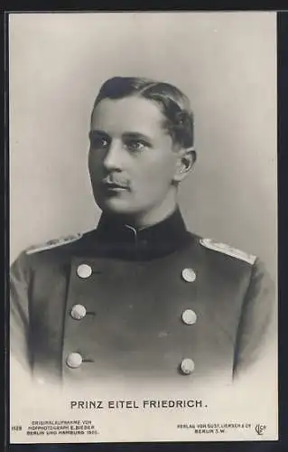 AK Prinz Eitel Friedrich in Uniform