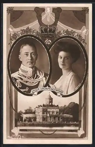 AK Unser Kronprinzenpaar Cecilie und Friedrich Wilhelm