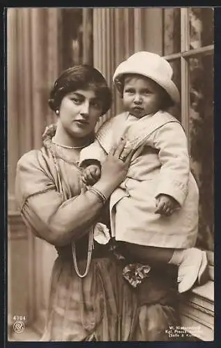 AK Prinzessin August Wilhelm mit dem Sohn