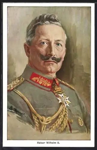 AK Porträtbild Kaiser Wilhelm II. in Uniform