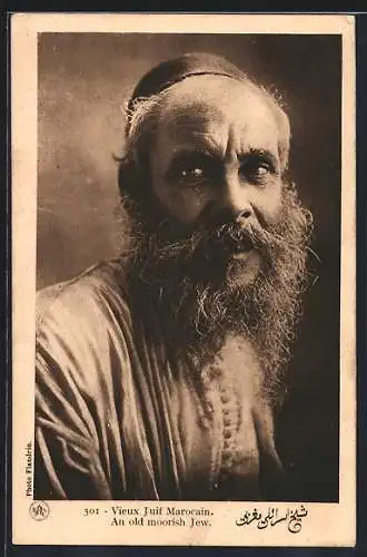 AK Vieux Juif Marocain, An old moorish Jew, marrokanischer Jude