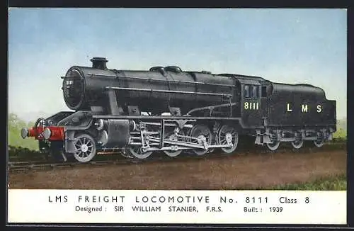 AK LMS Freight Locomotive No 8111, englische Eisenbahn