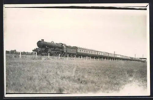 Foto-AK Englische Eisenbahn in Fahrt