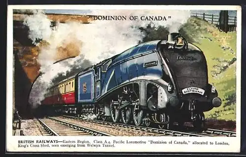 AK Englische Eisenbahn The Dominion of Canada 60010, Flying Scotsman, British Railways