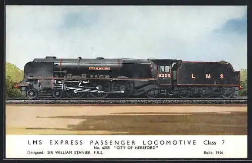 AK LMS Express Passenger Locomotive Class 7 No. 6255 City of Hereford