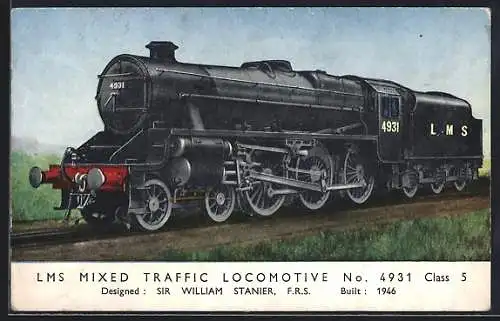 AK LMS Mixed Traffic Locomotive No. 4931 Class 5, englische Eisenbahn