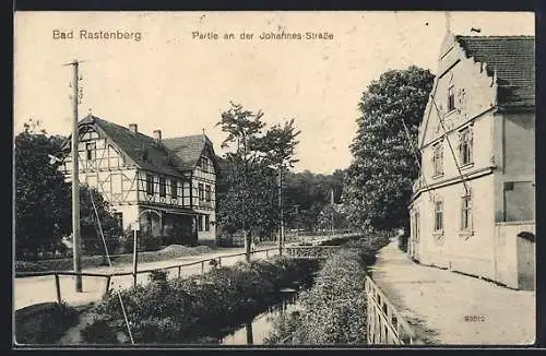 AK Bad Rastenberg, Partie an der Johannes Strasse