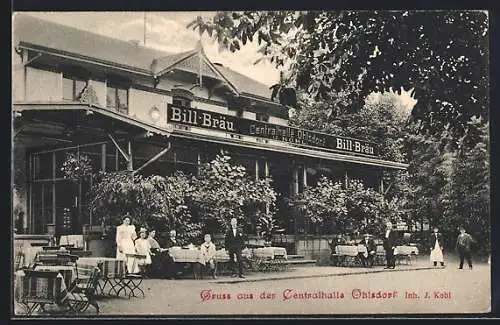 AK Hamburg-Ohlsdorf, Restaurant Central-Halle, Inh. J. Kohl