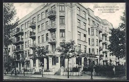 AK Hamburg-Winterhude, Gasthaus Alwin Kranert, Ecke Dorotheen- und Andreasstrasse