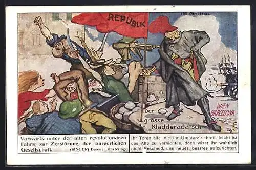 AK Zentrumspartei, Für Wahrheit-Recht & Freiheit, Zerstörung der bürgerlichen Gesellschaft