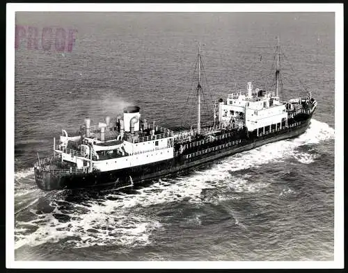 Fotografie Tankschiff / Tanker Fragum, Heimathafen London, Grossformat 25 x 20cm