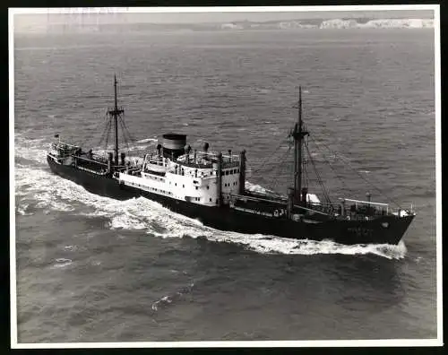 Fotografie Frachtschiff / Frachter Minerva US 15 vor der Kanalküste von England