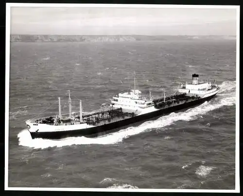 Fotografie Tankschiff / Tanker John P. G. vor der englischen Kanalküste