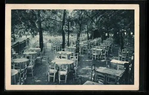 AK Wien, Wiener Prater, Volksprater, Restaurant Schweizerhaus J. Gabriels Nachf. N. Kolarik, volkstümlicher Garten