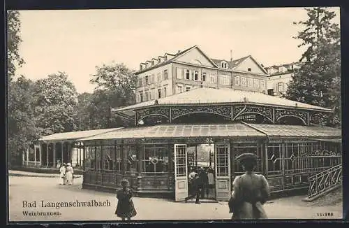 AK Bad Langenschwalbach, Blick auf den Weinbrunnen