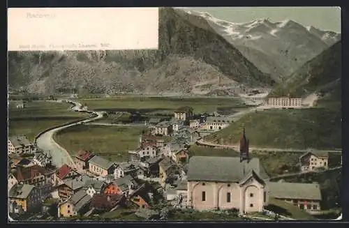 AK Andermatt, Ortsansicht mit Umgebung