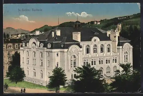 AK St. Gallen, Blick auf die Tonhalle