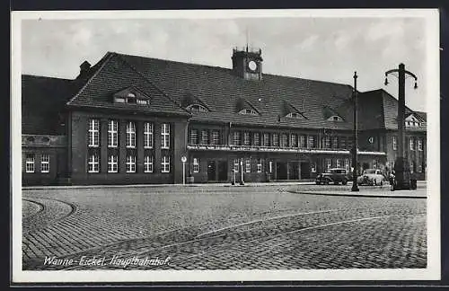 AK Wanne-Eickel, Blick auf den Hauptbahnhof