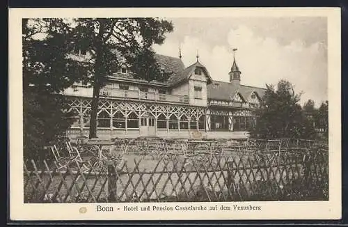 AK Bonn, Hotel u. Pension Casselsruhe auf dem Venusberg