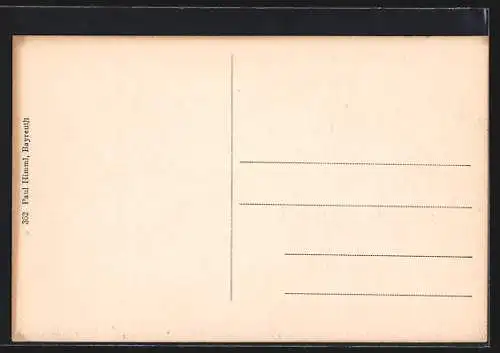 AK Bayreuth, Opernstrasse mit Geschäften und Pferdewagen