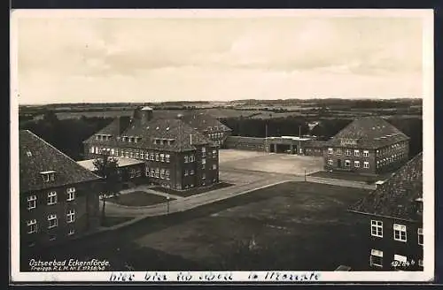 AK Eckernförde, Ortsansicht aus der Vogelschau