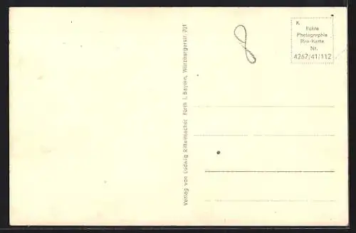 AK Fürth i. Bay., Partie am Städt. Krankenhaus