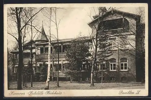 AK Hannover, Heilstätte Heidehaus, Pavillon IX.