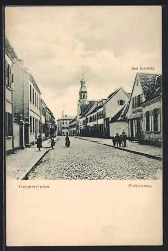 AK Germersheim, Gasthaus zum Rebstöckl in der Marktstrasse