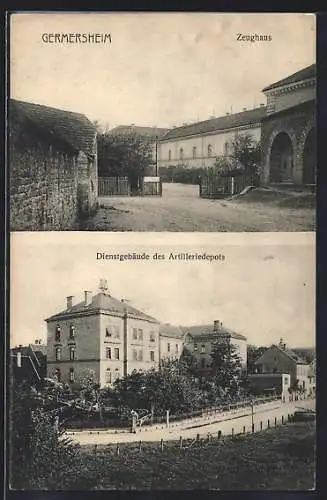 AK Germersheim, Dienstgebäude des Artilleriedepots, Zeughaus