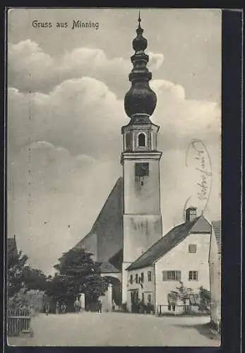 AK Mining /O.-Oe., Blick auf die Kirche