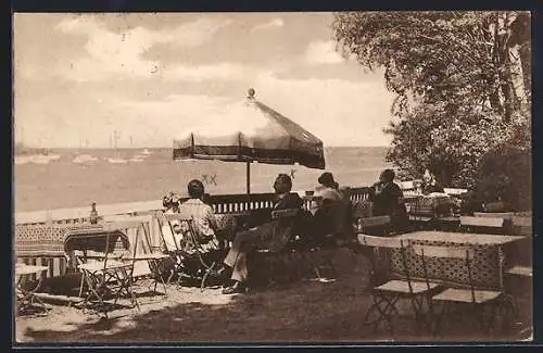 AK Berlin-Wannsee, Restaurant Strandhalle von Alfred Heubner Witwe